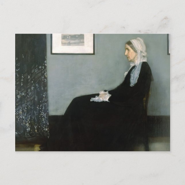James Whistler-Porträtt i konstnärens Mor Vykort (Framsida)