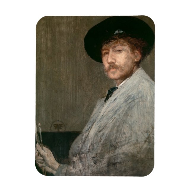 James Whistler - Porträtt i Painter Magnet (Vertikal)