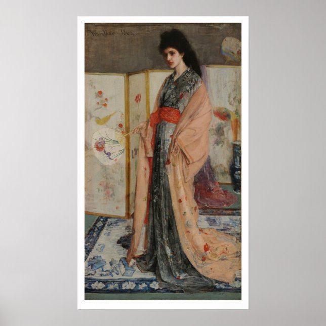 James Whistler-Princess från delstaten Porcelain Poster (Framsidan)