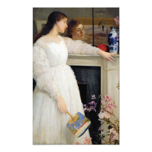 James Whistler - Symfoni i vitt nr 2 Fototryck (Framsidan)