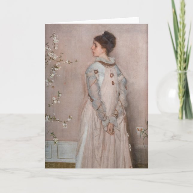James Whistler - Symphony in Flesh Färg and Rosa Kort (Framsida)