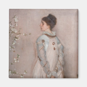 James Whistler - Symphony in Flesh Färg and Rosa Magnet