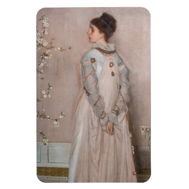 James Whistler - Symphony in Flesh Färg and Rosa Magnet (Vertikal)