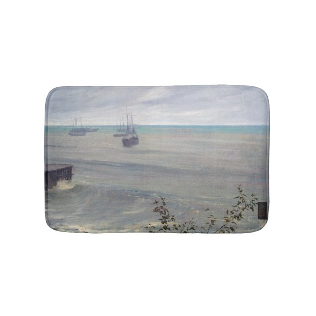 James Whistler - Symphony in Grått and Grönt Badrumsmatta (Framsidan)