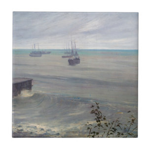 James Whistler - Symphony in Grått and Grönt Kakelplatta