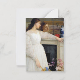 James Whistler - Symphony in White No. 2 Anteckningskort