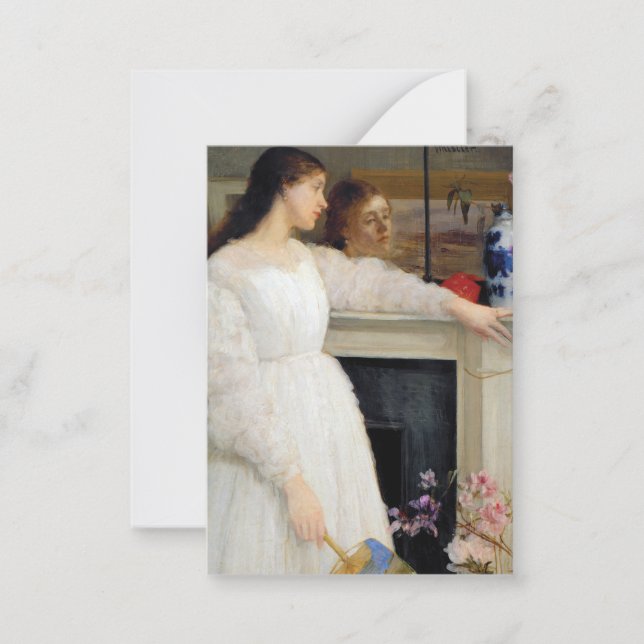 James Whistler - Symphony in White No. 2 Anteckningskort (Framsida)