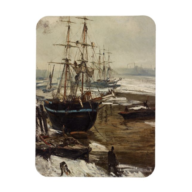 James Whistler - Thames in Ice Magnet (Vertikal)