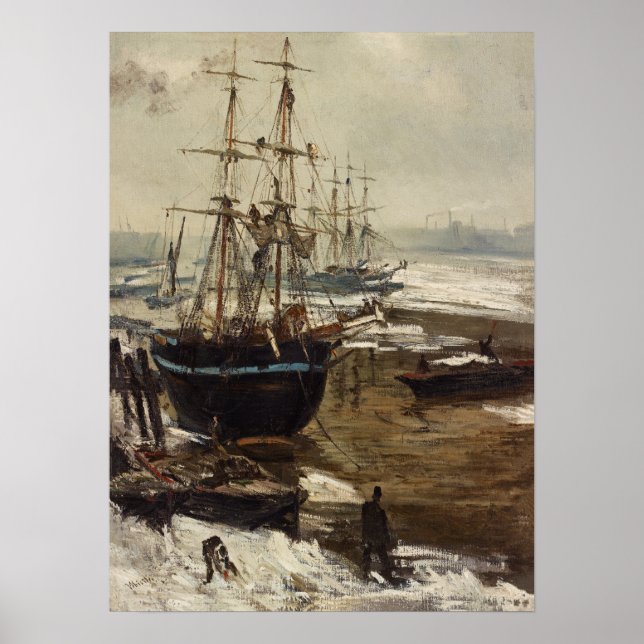 James Whistler - Thames in Ice Poster (Framsidan)