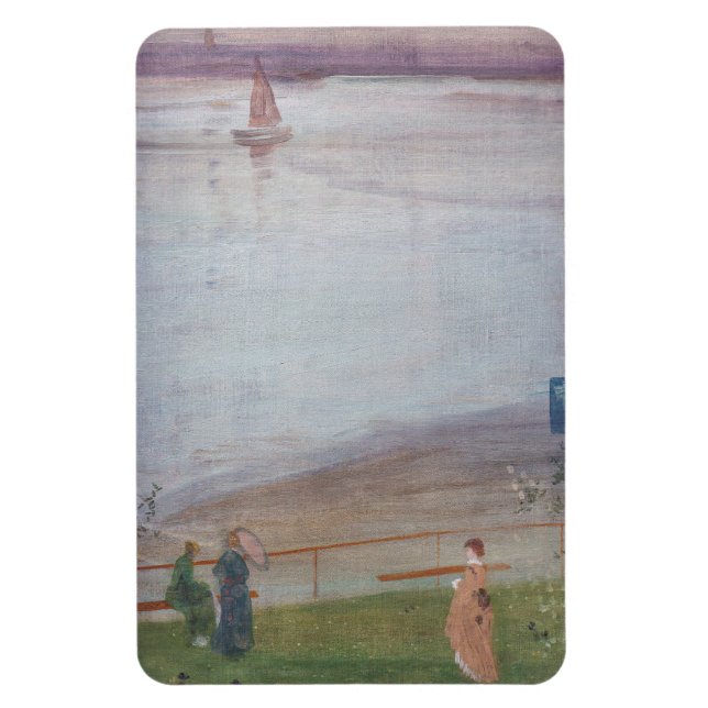 James Whistler - Variationer i Violet och Grönt Magnet (Vertikal)