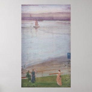 James Whistler - Variationer i Violet och Grönt Poster