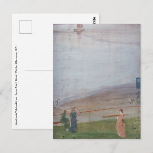 James Whistler - Variationer i Violet och Grönt Vykort