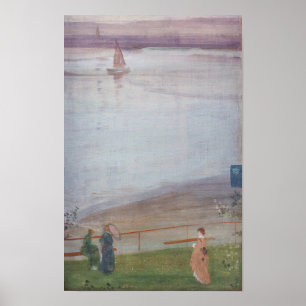 James Whistler - Variationer i Violett och Grönt Poster