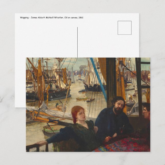James Whistler - Wapping Vykort (Fram/baksida)