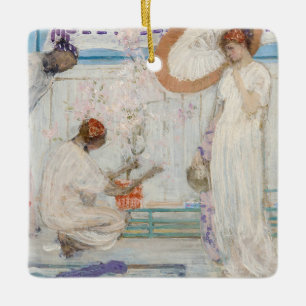 James Whistler - White Symphony, Three Girls Julgransprydnad Keramik