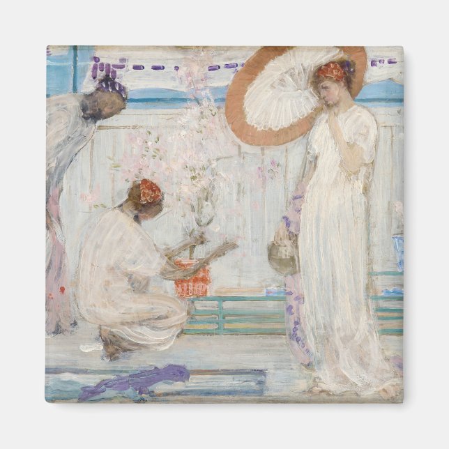 James Whistler - White Symphony, Three Girls Magnet (Framsidan)