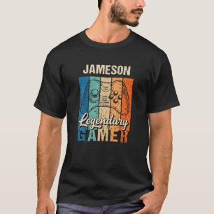 Jameson Namn Gift - Personlig Legendary Gamer T Shirt