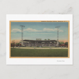 Jamestown, NY - Municipal Baseball Stadium Vykort