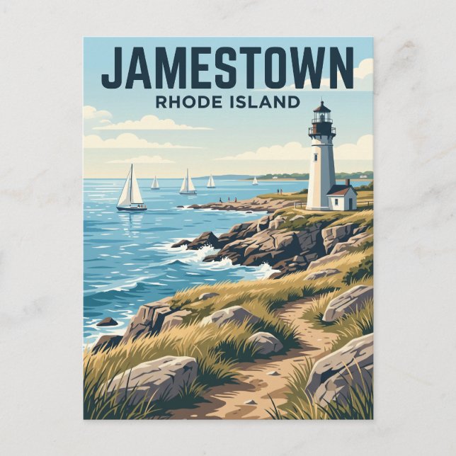 Jamestown, Rhode Island Vykort (Framsida)