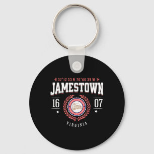 Jamestown Virginia Colony Rustic Souvenir Revoluti Nyckelring