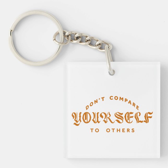 Jämför inte dig själv med andra (Framsidan)