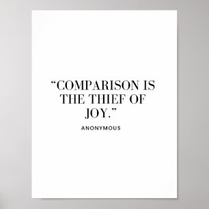Jämförelse är Joys tjuv Poster