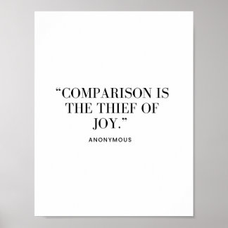 Jämförelse är Joys tjuv Poster