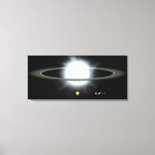 Jämförelse av formatet av en hypergiant stjärna canvastryck