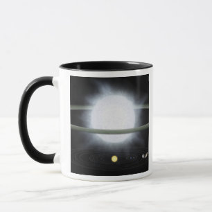 Jämförelse av formatet av en hypergiant stjärna mugg