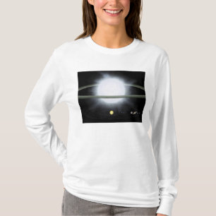 Jämförelse av formatet av en hypergiant stjärna tee shirt