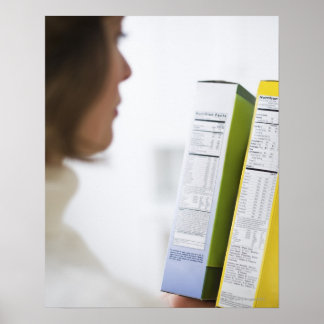 Jämförelse av näringsetiketter för kvinnor poster