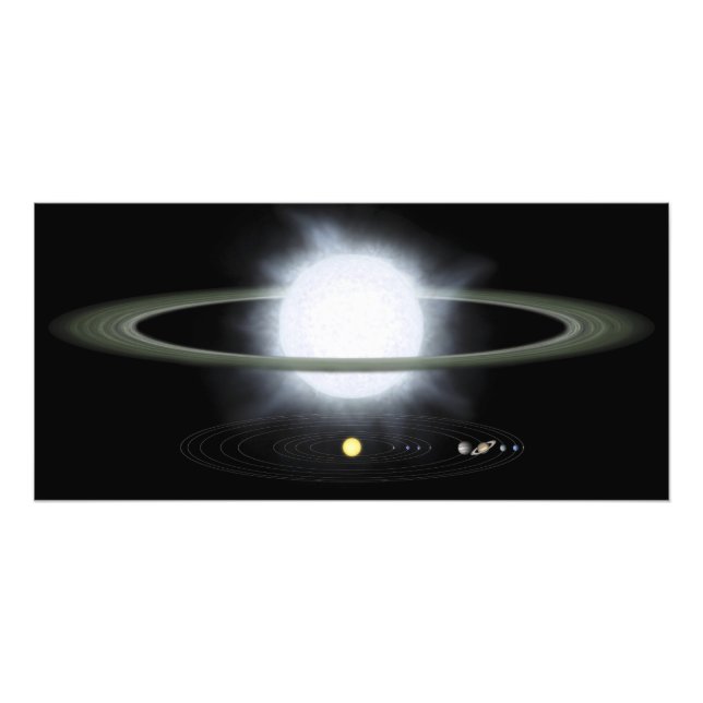 Jämförelse av storleka för en storstjärna fototryck (Framsidan)