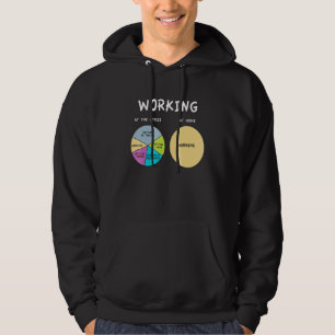 Jämförelsearbete på kontoret i hemmet hoodie