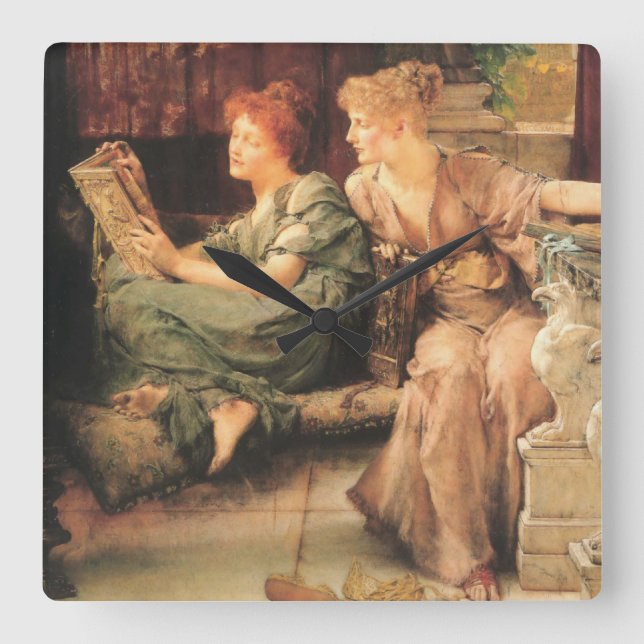 Jämförelser per Lawrence Alma-Tadema Fyrkantig Klocka (Framsida)