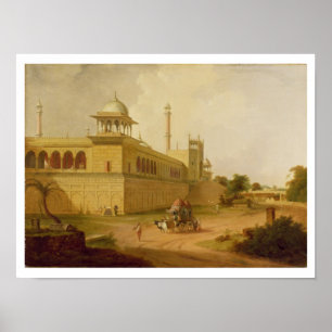 Jami Masjid, Delhi, 1811 (olja på kanfas) Poster