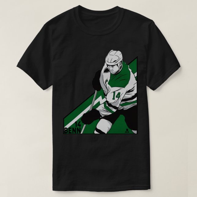 Jamie Benn Dallas Vinkel TShirt 2 T Shirt (Design framsida)