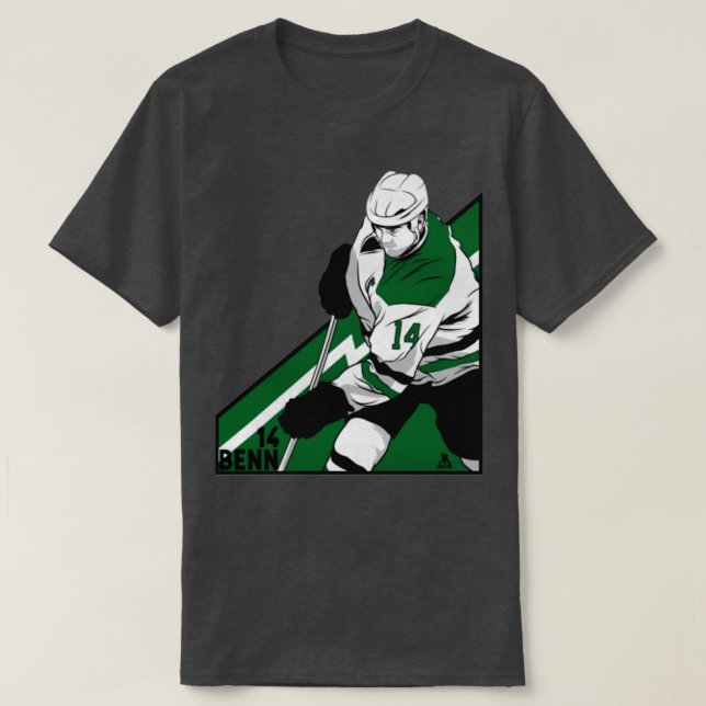 Jamie Benn Dallas Vinkel TShirt T Shirt (Design framsida)