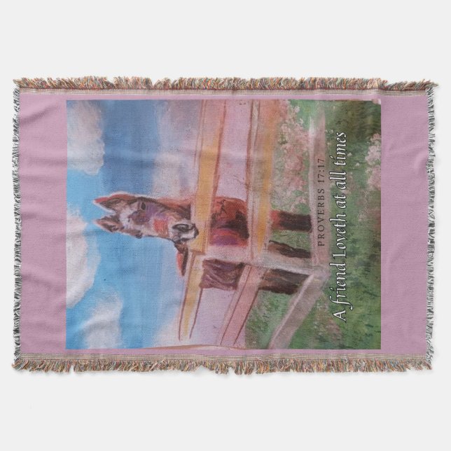 Jamie gullflicka, vänhäst filt (Framsidan)