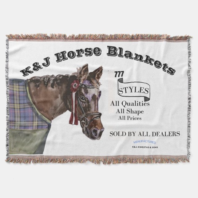 Jamie k&j Blanket lägg till målning Filt (Framsidan)