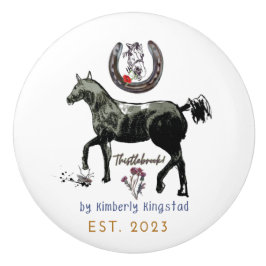 Jamie & Poppy logotyp Ceramic pull Knopp