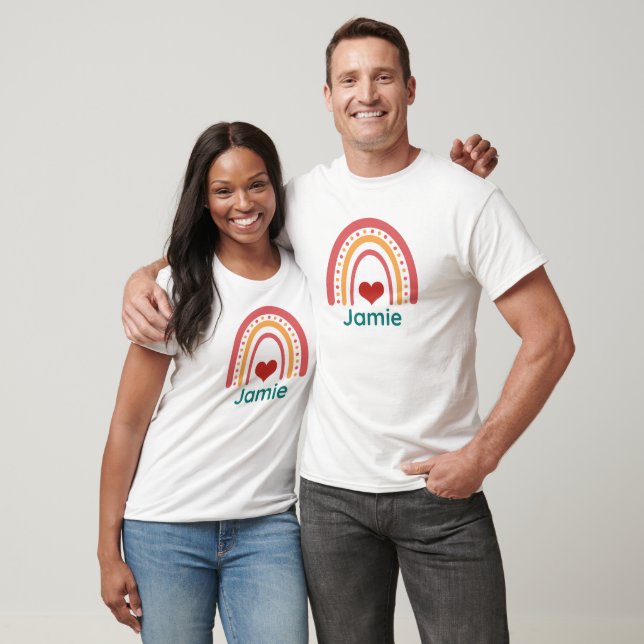 Jamie Vintage Boho Rainbow T Shirt (Unisex)