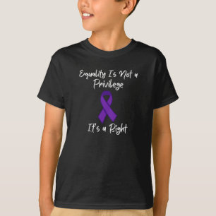 Jämlikhet är inte en förmån, det är en rättighet, t shirt
