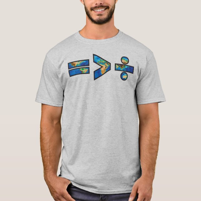 Jämlikhet är större än splittring t shirt (Framsida)