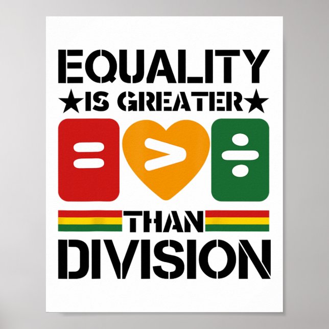 Jämlikhet > Division Black History Month Math Pr Poster (Framsidan)