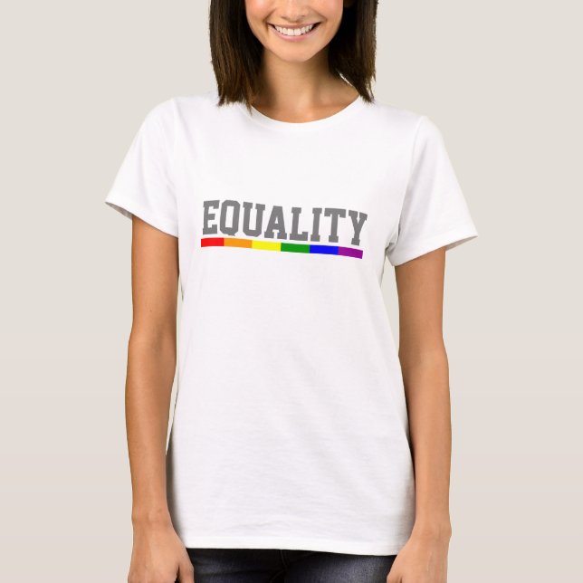 Jämlikhet HBT-pride T-shirt (Framsida)