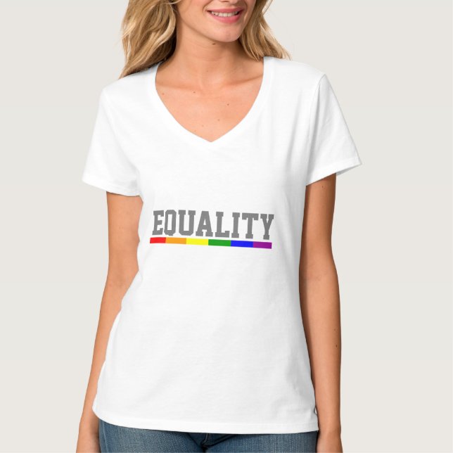 Jämlikhet HBTQ-stolthet T Shirt (Framsida)