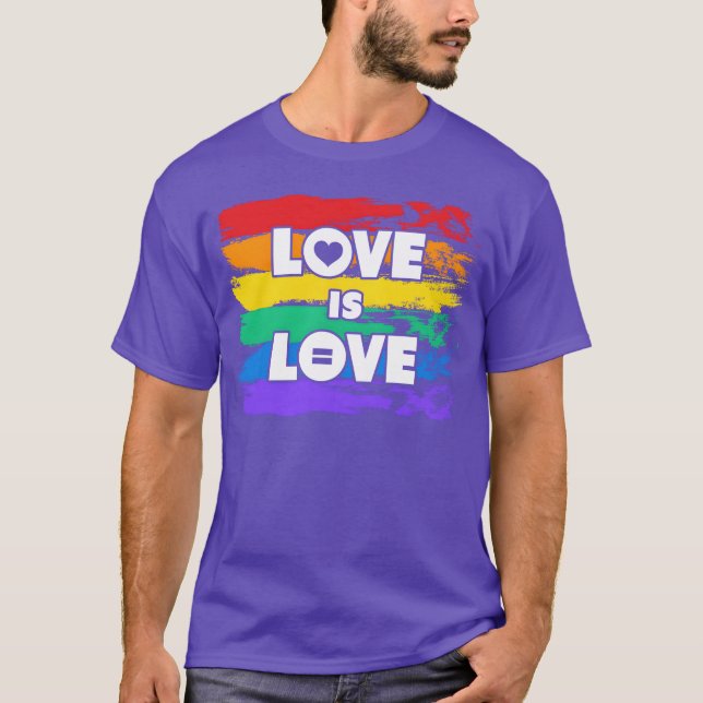 Jämlikhet Kärlek Är Kärlek vänner T Shirt (Framsida)