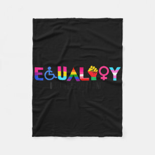 Jämlikhet Pride Regnbåge Hbtq Feminist Funktionshi Fleecefilt