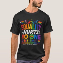 Jämlikhet Skadar Ingen HBTQ Stolthet Mänskliga Rät T Shirt