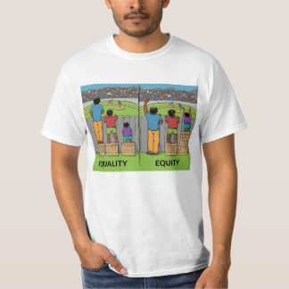 Jämlikhet vs Rättvisa – Inspirerande social rättvi T Shirt